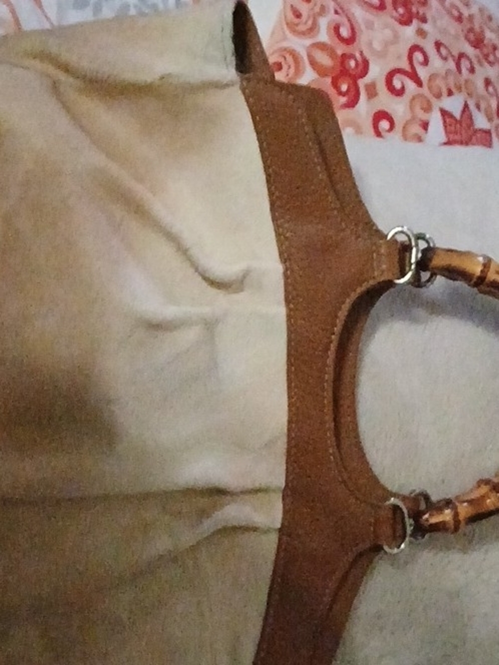 Barneys New York Tan Textured Leather Tote with White Stitching